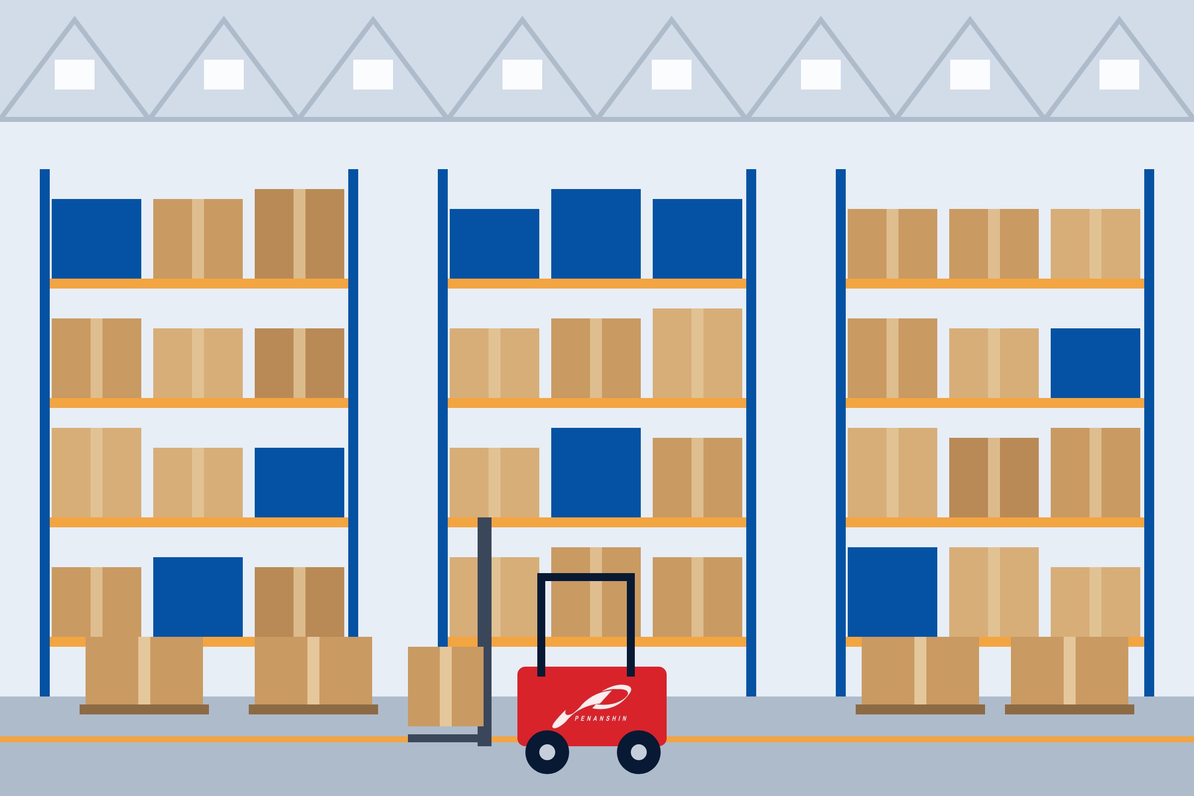 Warehousing illustration